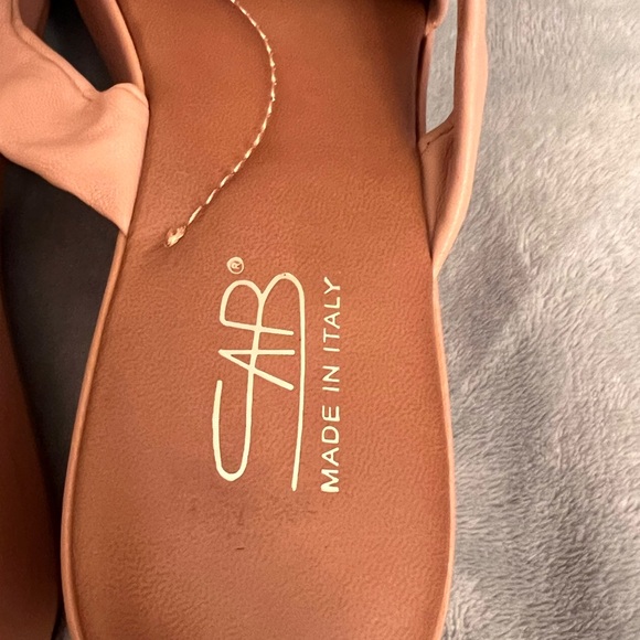 CAB leather, Italian, wedge sandals - Picture 4 of 8